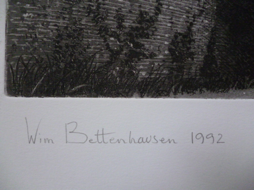Wim Bettenhausen - ets - Wolken boven Pelsertoren (Zwolle) kopen? Bied vanaf 40!