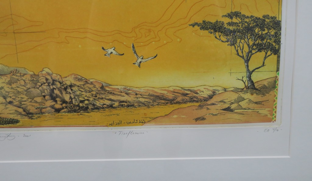 Rolf Weijburg: Ets en Aquatint, Tineftaouine - Ingelijst kopen? Bied vanaf 50!