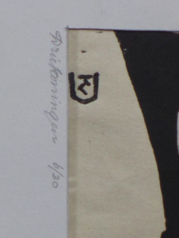 Krijn van Dijke, Driekoningen, Houtsnede kopen? Bied vanaf 45!