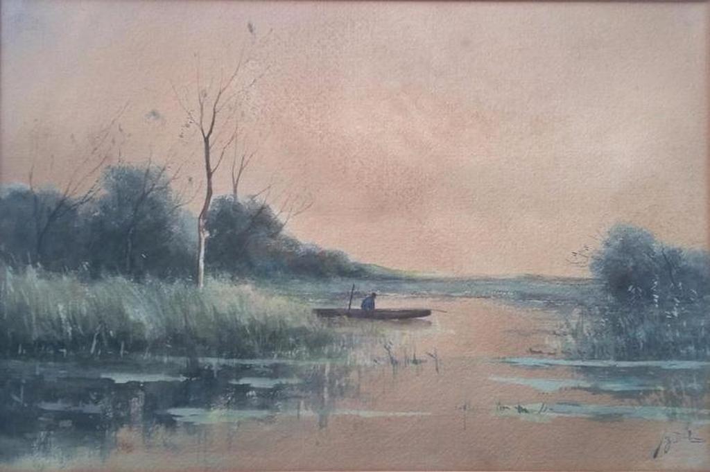 J.H. Doeleman (1848-1913) - Aquarel - gesigneerd verkocht voor € 75!