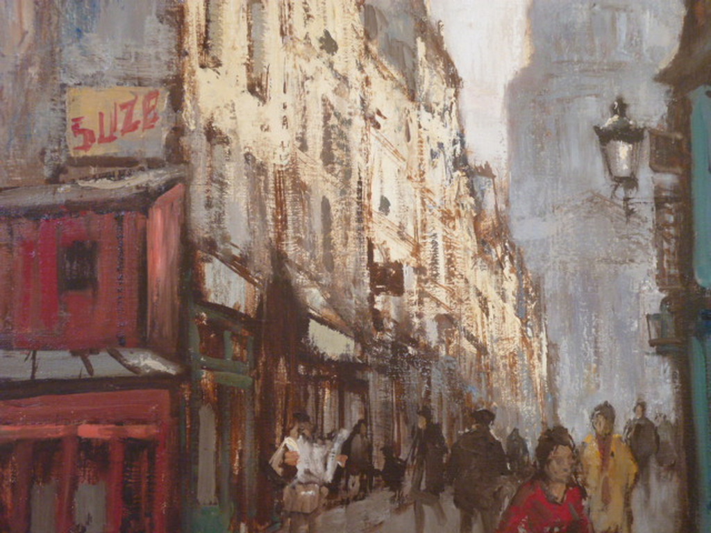 Jan Korthals - olieverf - Stadsgezicht Parijs kopen? Bied vanaf 995!