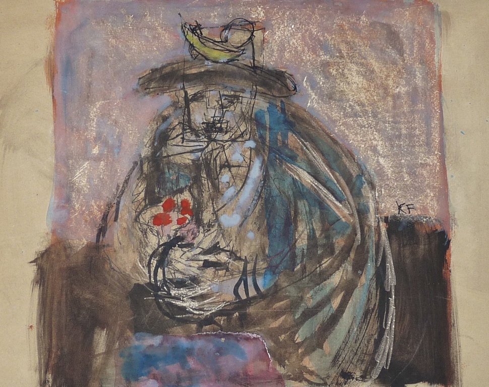 Kees Franse, Gem. techn., Vrouw met bloemen kopen? Bied vanaf 60!