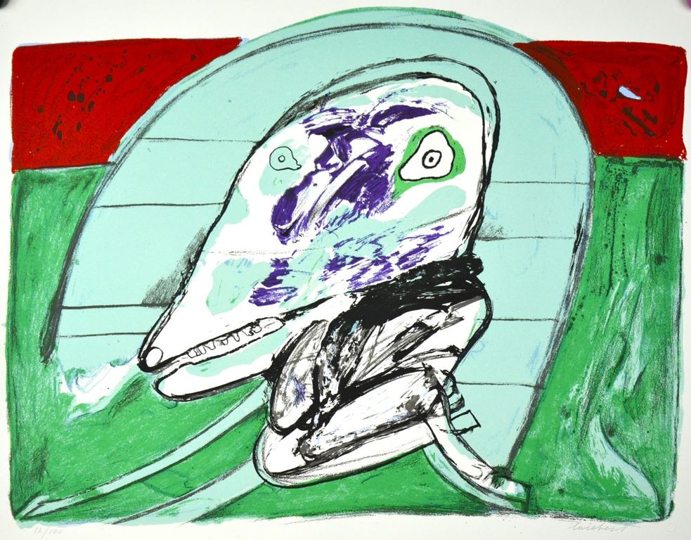 Lucebert: Litho. Figuur verkocht voor € 250!