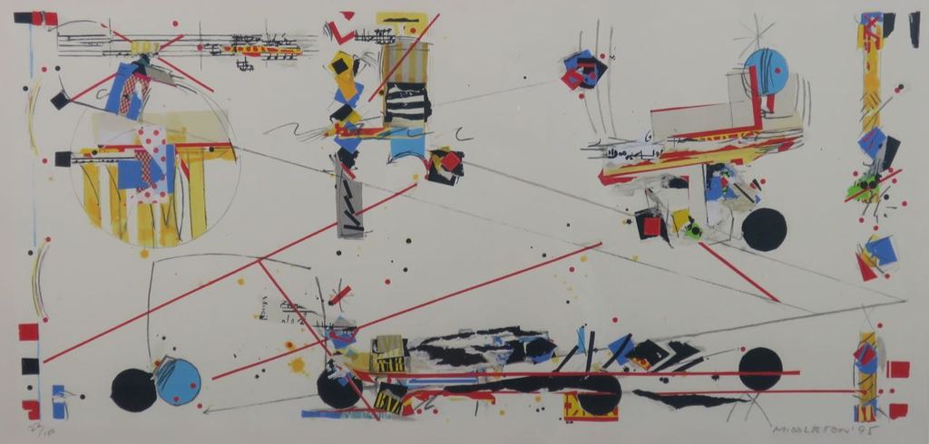 Sam Middleton: Zeefdruk, Drum sticks - Ingelijst kopen? Bied vanaf 60!