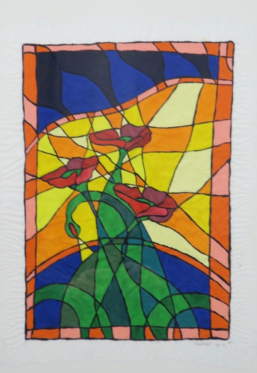 Piet Quekel: Gouache op rijstpapier, Headlines - Ingelijst kopen? Bied vanaf 1!