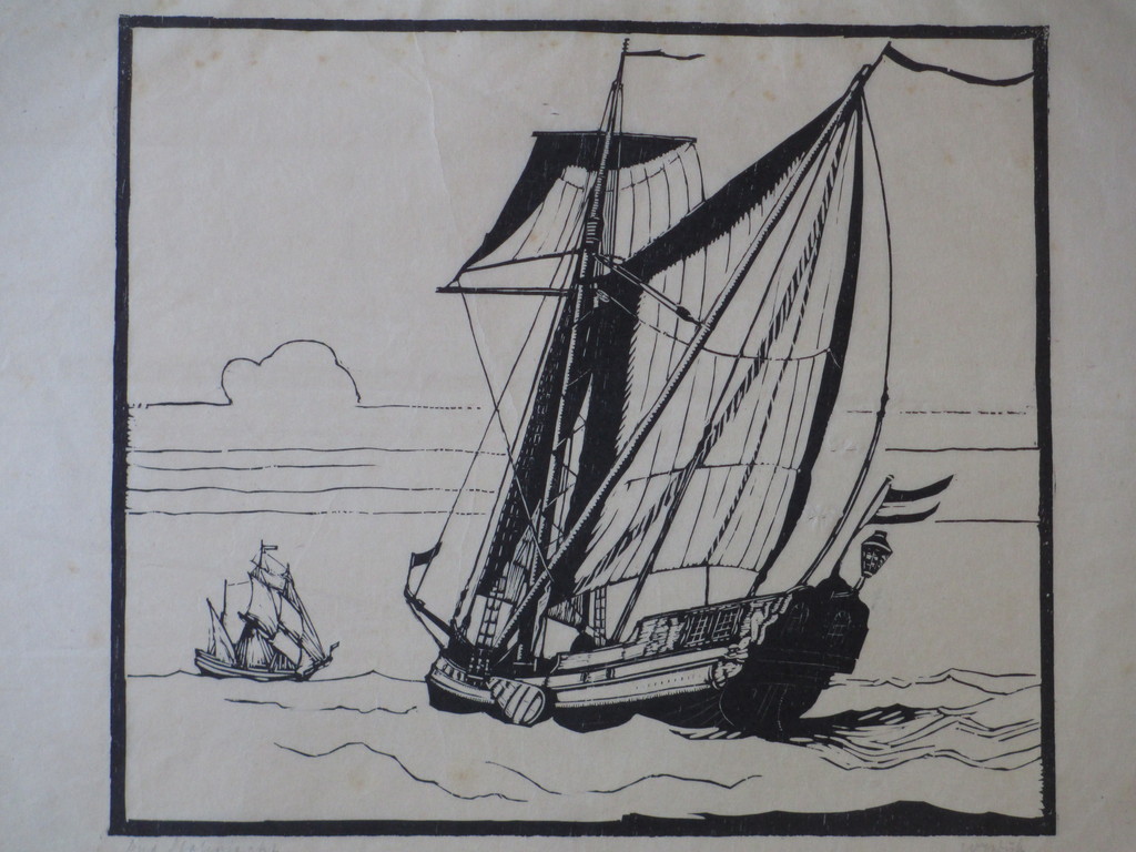 Willem Jans Dijk, Staatenjacht, Houtsnede kopen? Bied vanaf 1!