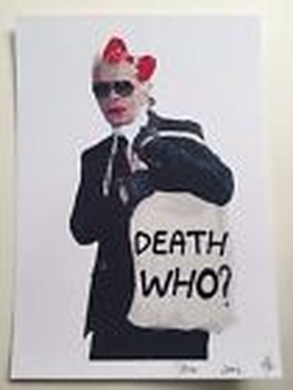 DEATH NYC Limited Art print Graffiti Signed "DEATH WHO" Rare 2012 kopen? Bied vanaf 1!