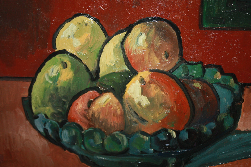 MATTH WIEGMAN - STILLEVEN MET APPELS EN BLAUWE FLES - BERGENSE SCHOOL kopen? Bied vanaf 875!