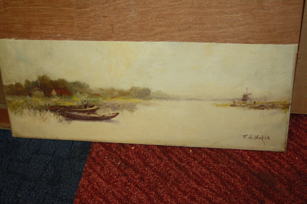 FRANS de NOCKER  = VISSER IN DE POLDER BIJ LEIDEN verkocht voor € 80!