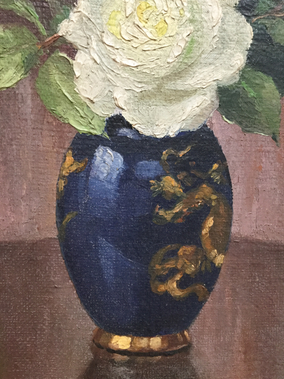 Clement Sielens - Olie op paneel - Bloemstilleven kopen? Bied vanaf 1!