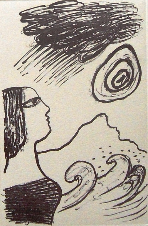 Corneille : vrouw, zee en golven kopen? Bied vanaf 1!