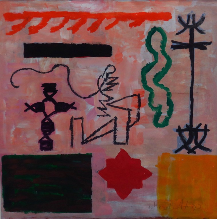 Marianne Haselhoff: Gemengde techniek, Zonder titel -Ingelijst kopen? Bied vanaf 1!