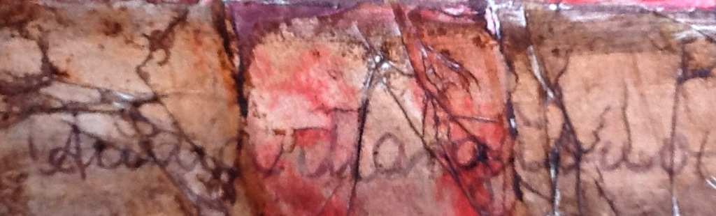 Anina Margiono, Moonlight and Roses,collage, krijt ,verf, gesigneerd kopen? Bied vanaf 1!