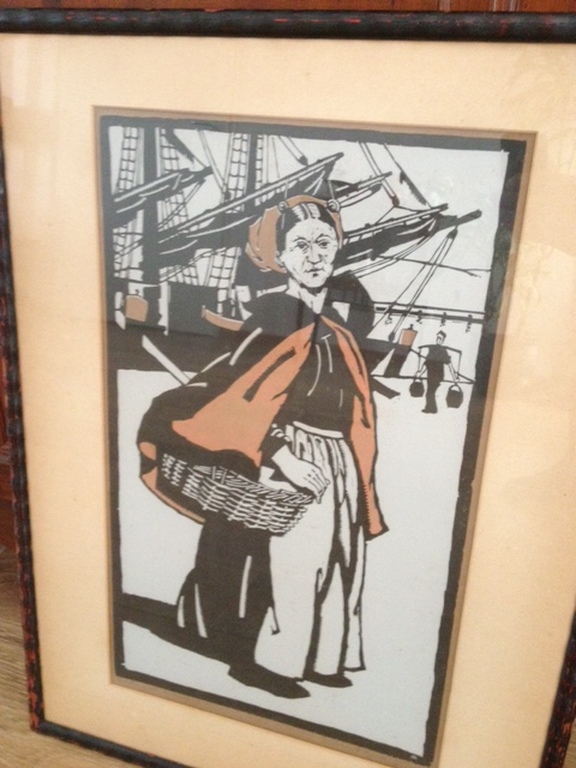 Grote houtsnede Roeland Koning. kopen? Bied vanaf 20!