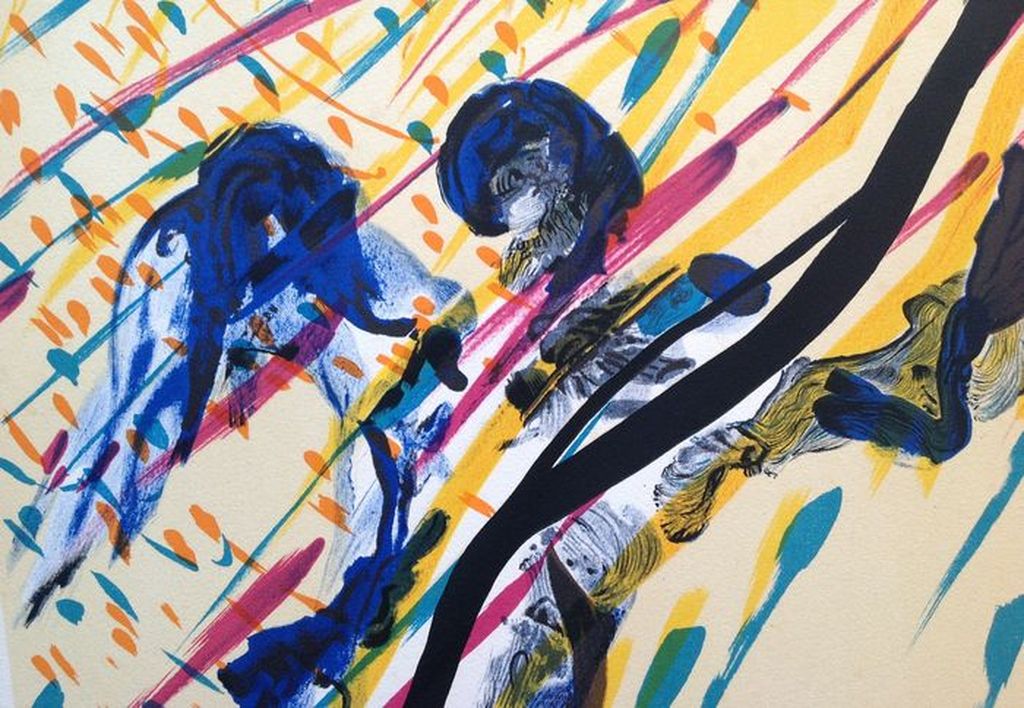 Salvador Dali, L' Archange, handgesigneerde lithografie 1973, serie Les Vitraux kopen? Bied vanaf 950!