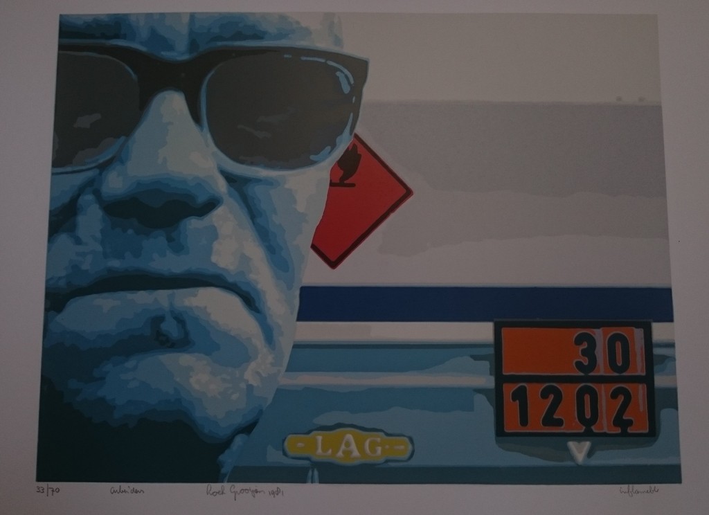 Loek Grootjans, zeefdruk, Inflameble kopen? Bied vanaf 20!