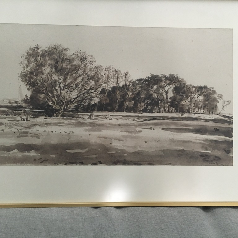 Johan Dijkstra - Aquarel - Landschap kopen? Bied vanaf 1250!