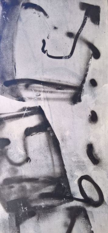 Herman Brood origineel groot schilderij ‘Hotemetotem’  kopen? Bied vanaf 5950!