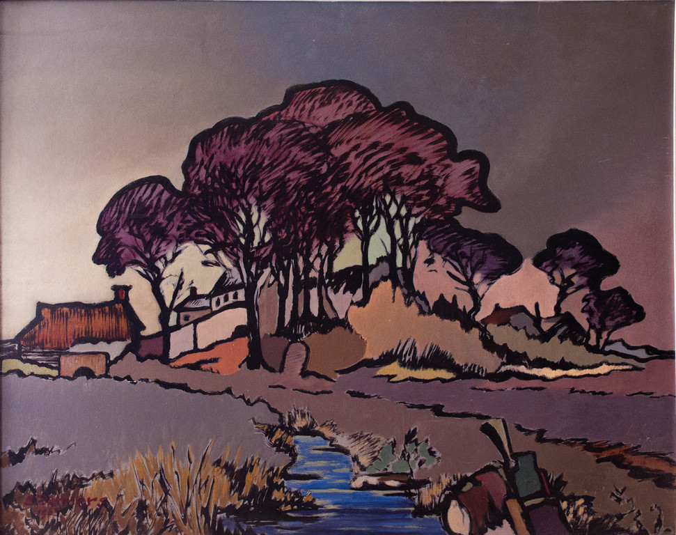 Sebo Detmers - Sebo Detmers, Landschap Groningen Schilderij kopen? Bied vanaf 595!