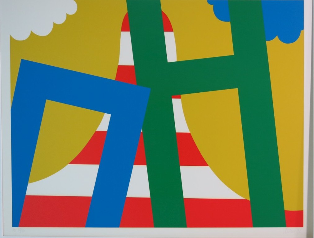 Josum Walstra: Zeefdruk, Compositie no 1 verkocht voor € 50!