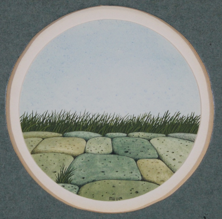 Ron Watts, Gouache op papier 1980 verkocht voor € 35!