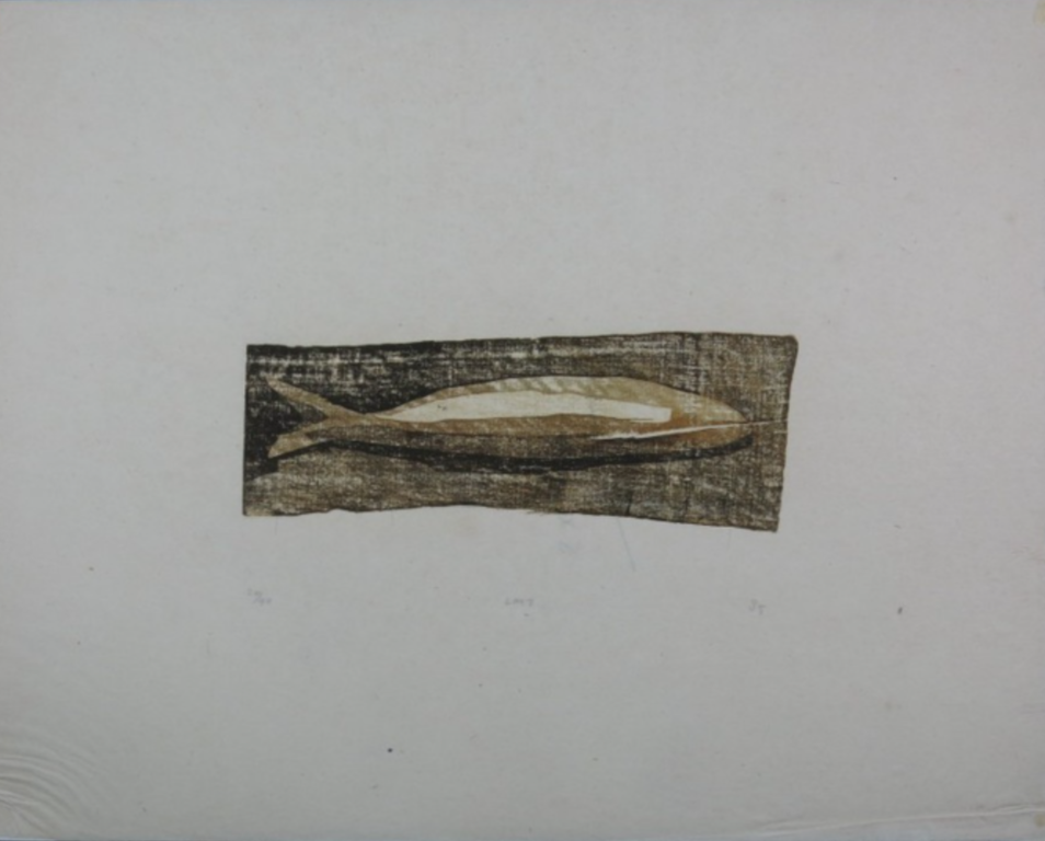 Leon Tebbe: Houtsnede, Vis kopen? Bied vanaf 1!