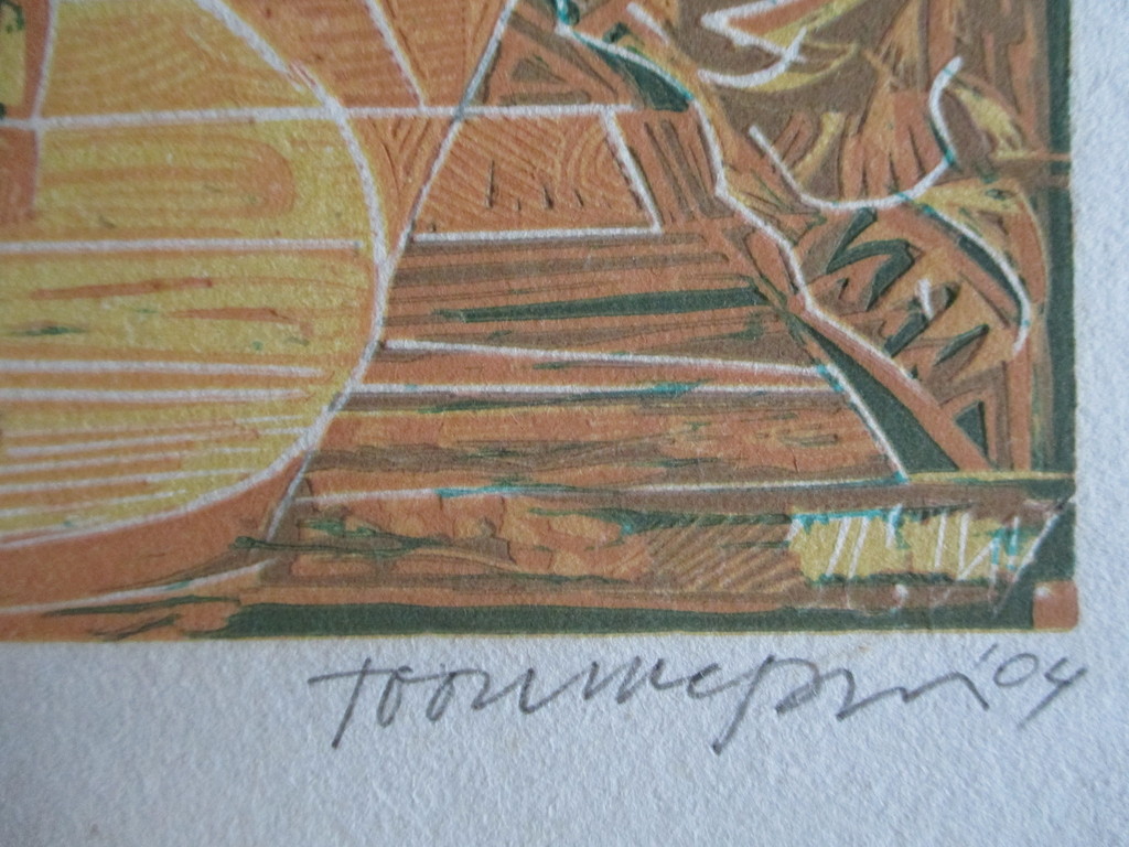 Toon Wegner, linosnede, 2004 kopen? Bied vanaf 15!