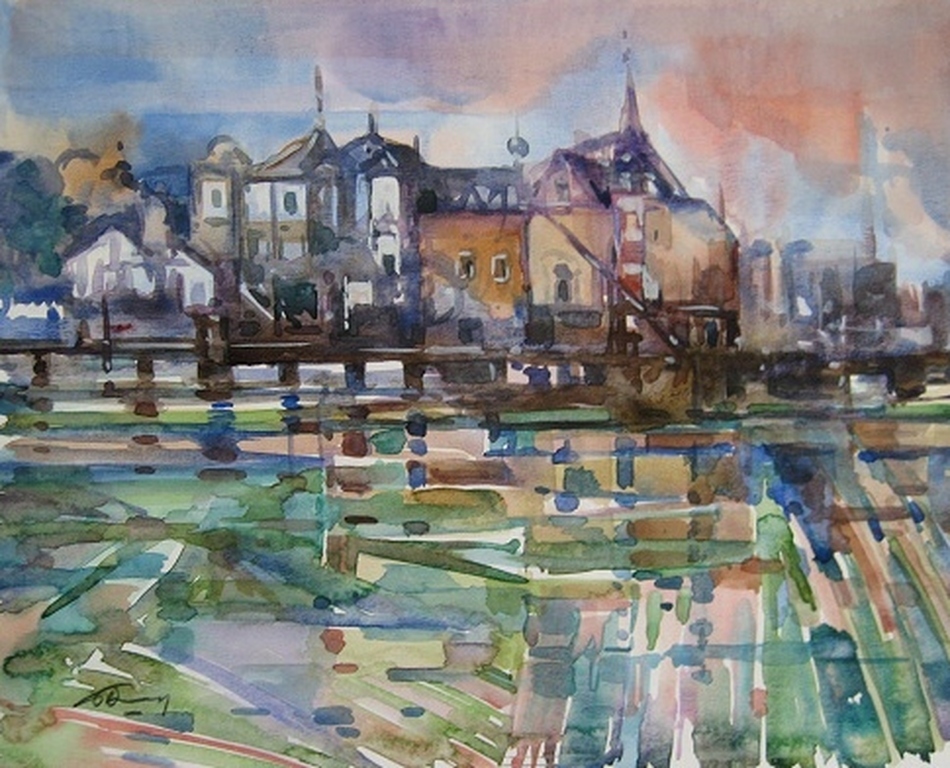 CEES HEUFF aquarel kopen? Bied vanaf 40!