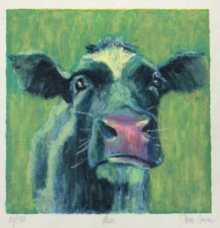 Theo Onnes, zeefdruk, titel: " Roos " kopen? Bied vanaf 50!