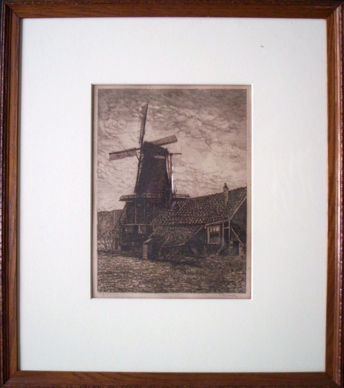 J.W.Kiesewetter.Ets.Molen. kopen? Bied vanaf 75!