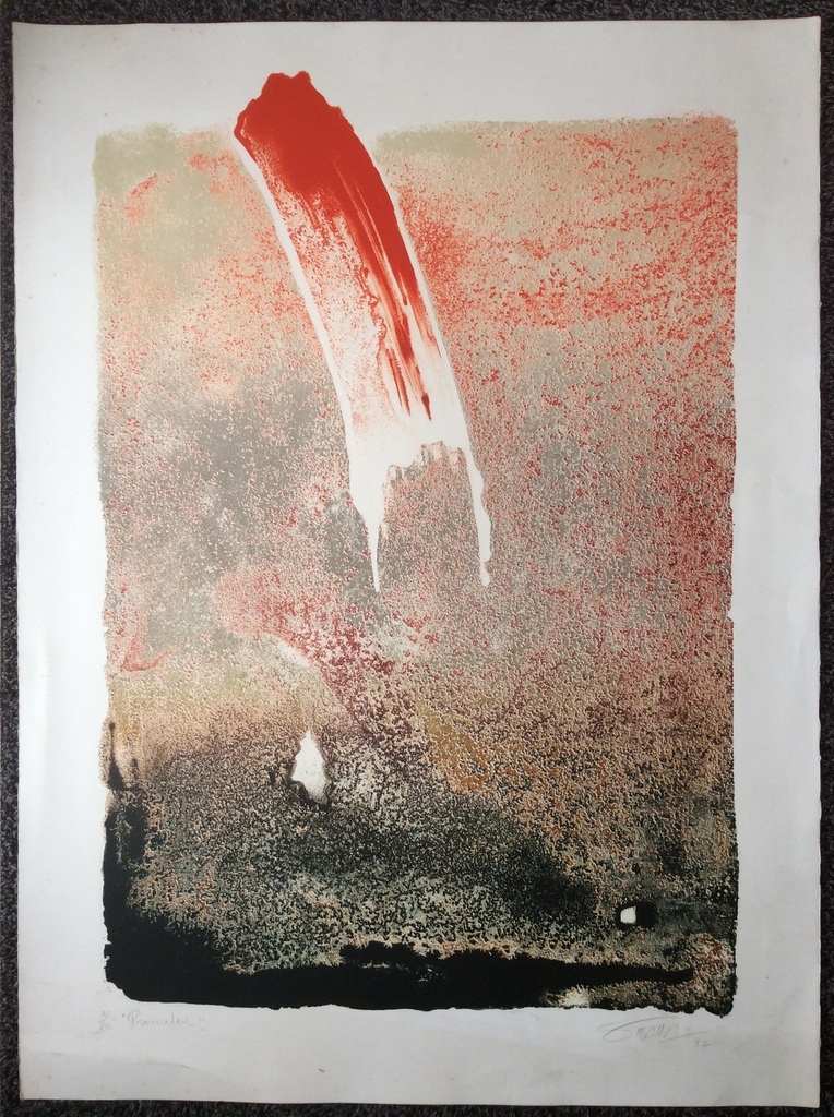 Onbekende kunstenaar - lithografie, potlood gesigneerd kopen? Bied vanaf 1!