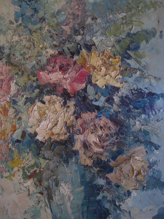 Groot en karakteristiek Expressionistisch Bloemstilleven John Bevort (1917-1996) kopen? Bied vanaf 1!