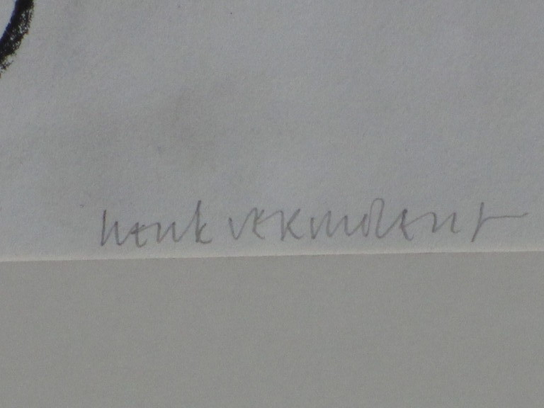 Henk Vermolen, Zittend naakt, Gemengde techniek kopen? Bied vanaf 45!