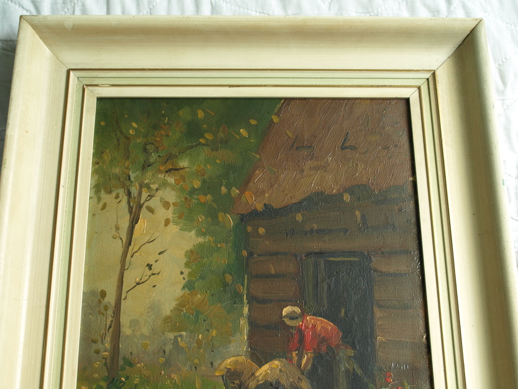 Jan Kelderman : Olieverf op doek, Boerin – gesigneerd & ingelijst - ca 1960 kopen? Bied vanaf 1!