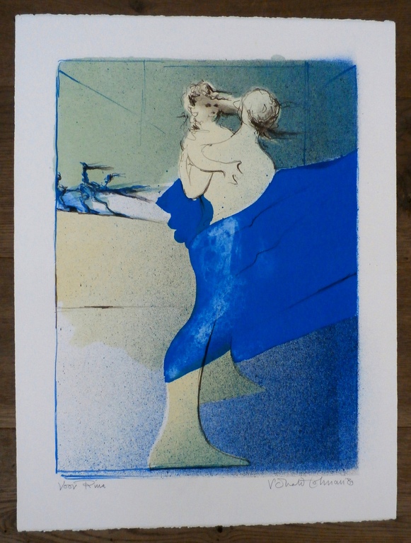 Ronald Tolman - Litho - Moeder en Kind 2 - 1989 - met opdracht: voor Rina  kopen? Bied vanaf 90!