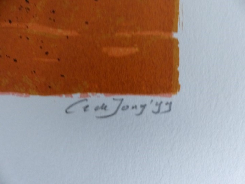 Cor de Jong - Het Voorteken zeefdruk hand-gesigneerd kopen? Bied vanaf 1!