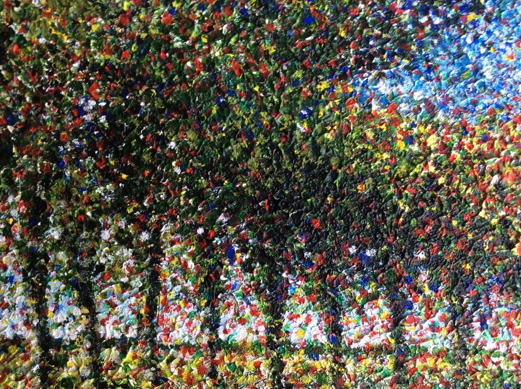 Jack Vissers - Landweg met bomen - acryl op canvas board kopen? Bied vanaf 125!