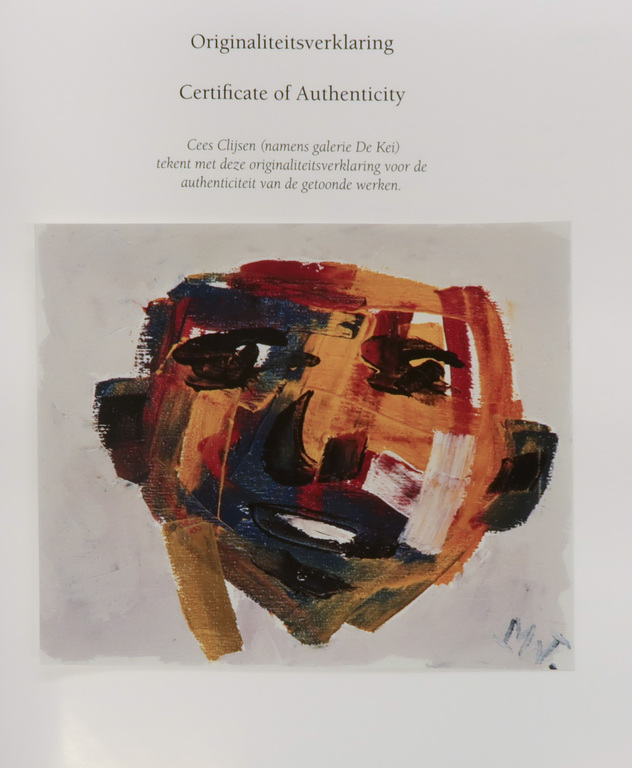 Martin van Wordragen: Olieverf op doek, Voetbalhoofd - Ingelijst kopen? Bied vanaf 400!