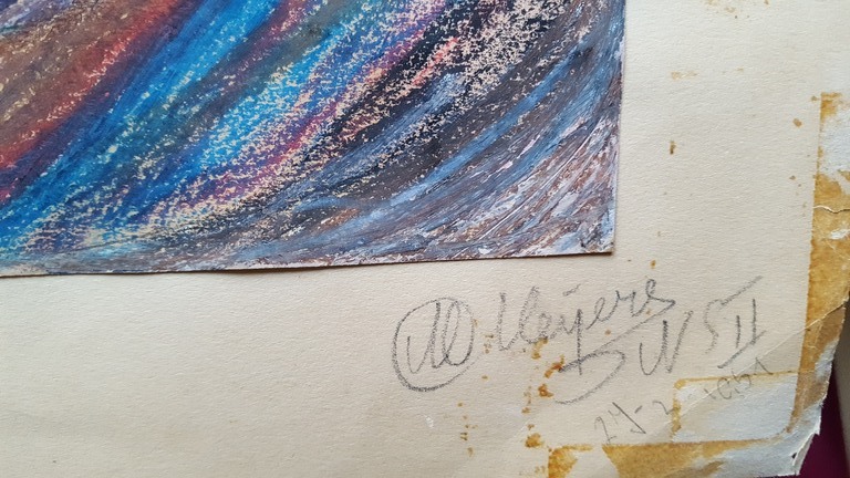 Mariette Meijers: Pastel, abstract  kopen? Bied vanaf 1!