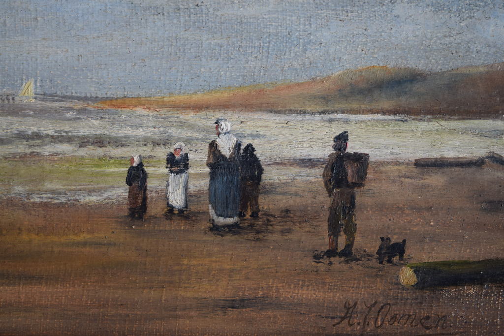 Hollandsche school - Olie op doek - strandgezicht kopen? Bied vanaf 1!