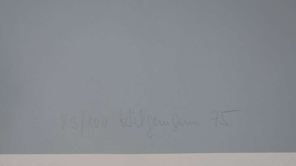 Ewert Hilgemann: Lichtblauw blad met uitgesneden rechthoek kopen? Bied vanaf 70!