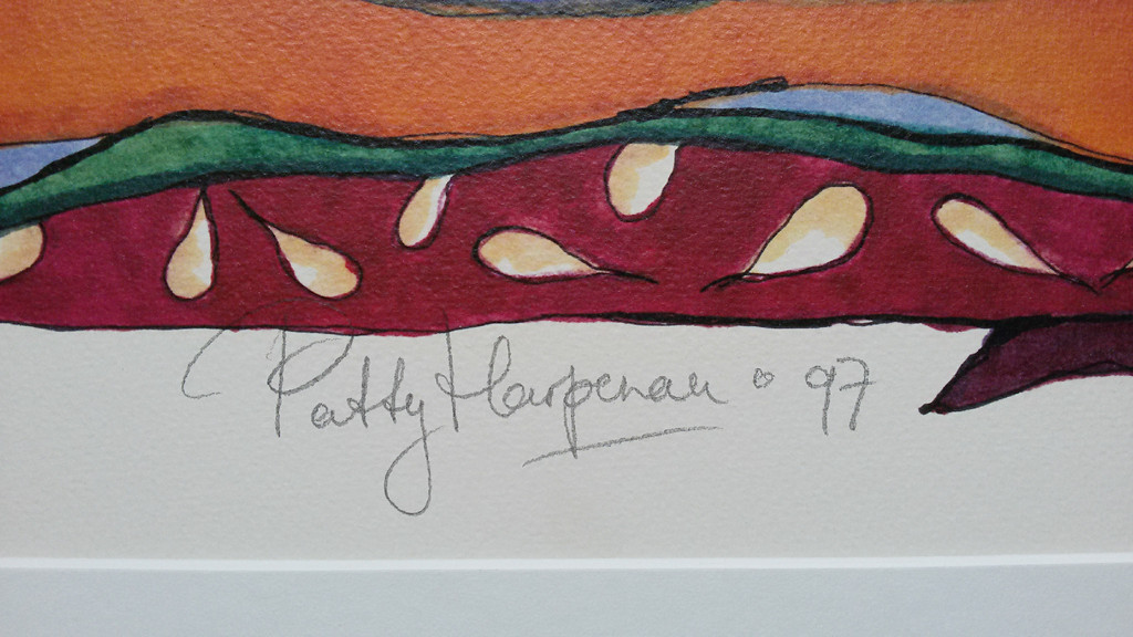 Patty Harpenau - Badpakken, zeefdruk (in passe-partout) kopen? Bied vanaf 20!