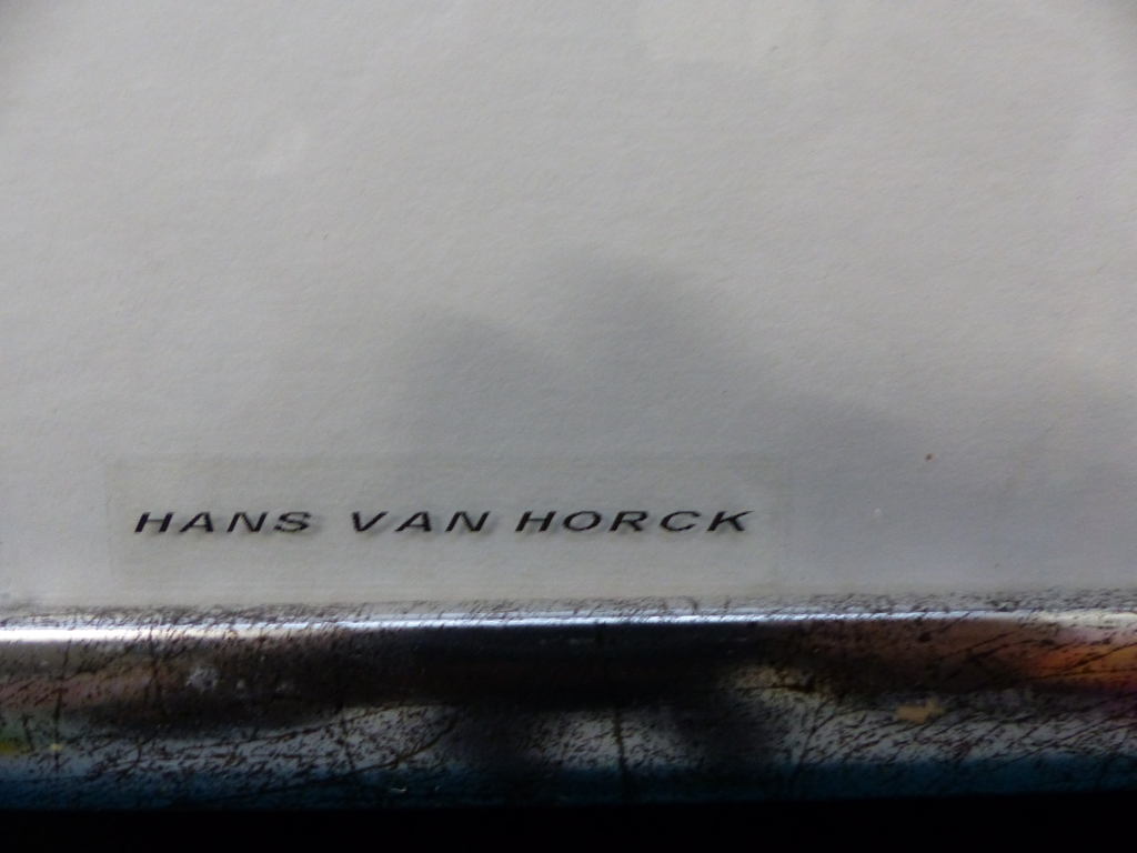 Hans Vanhorck, zeefdruk op papier,Gesigneerd , kopen? Bied vanaf 40!
