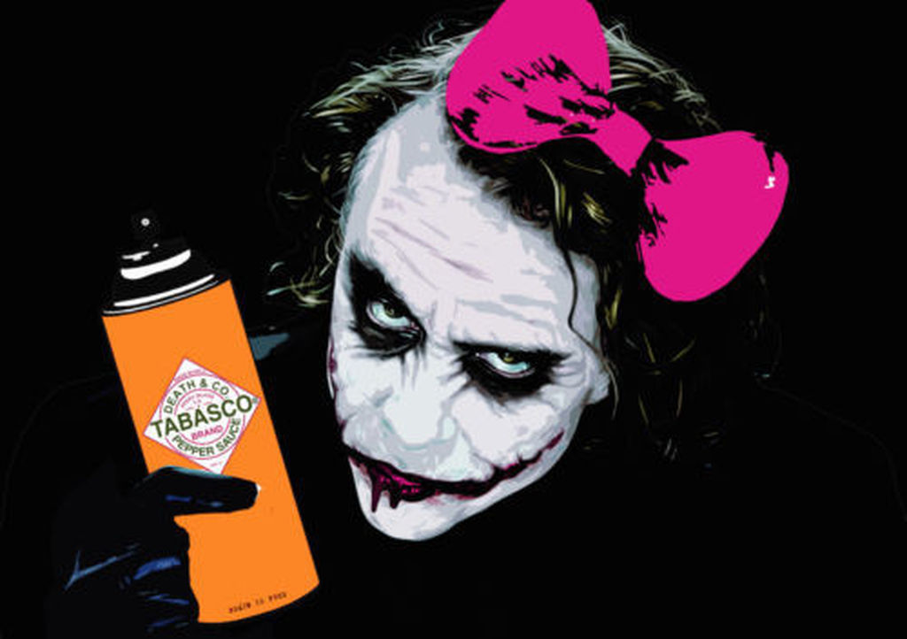 GROTE Fine Art Print,"Joker Spicy",GESIGNEERD en COA, genummerd A/P of 1 t/m 100 kopen? Bied vanaf 26!