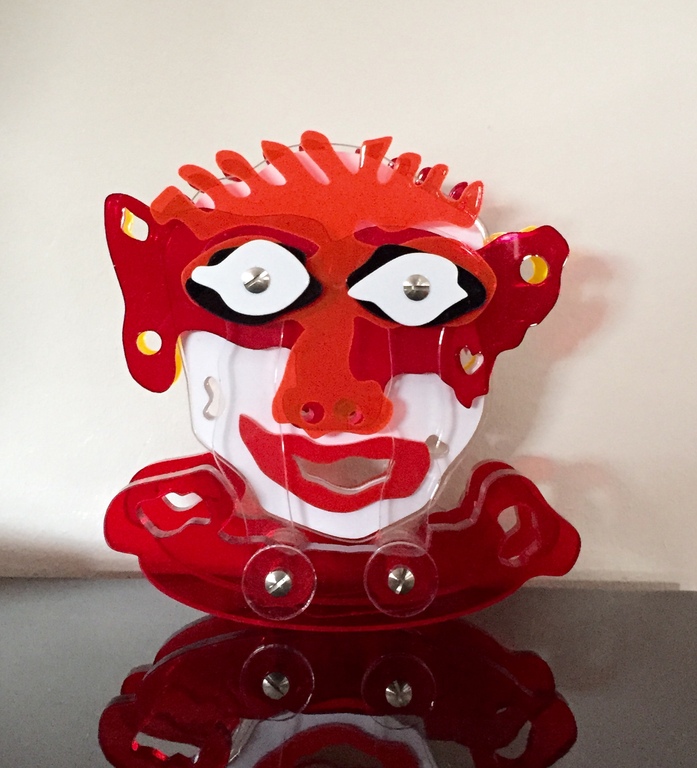 COBART by AD VAN HASSEL - kleurrijke 3d sculpture Bump Face kopen? Bied vanaf 1!