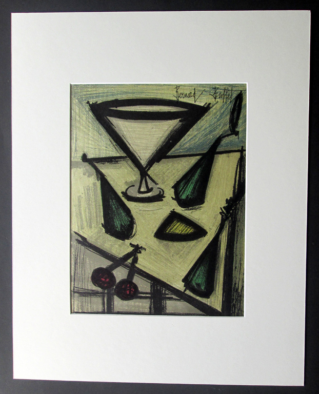 Bernard Buffet - NATURE MORTE AUX FRUIT - Litho uit 1967 drukgesigneerd verkocht voor € 129!