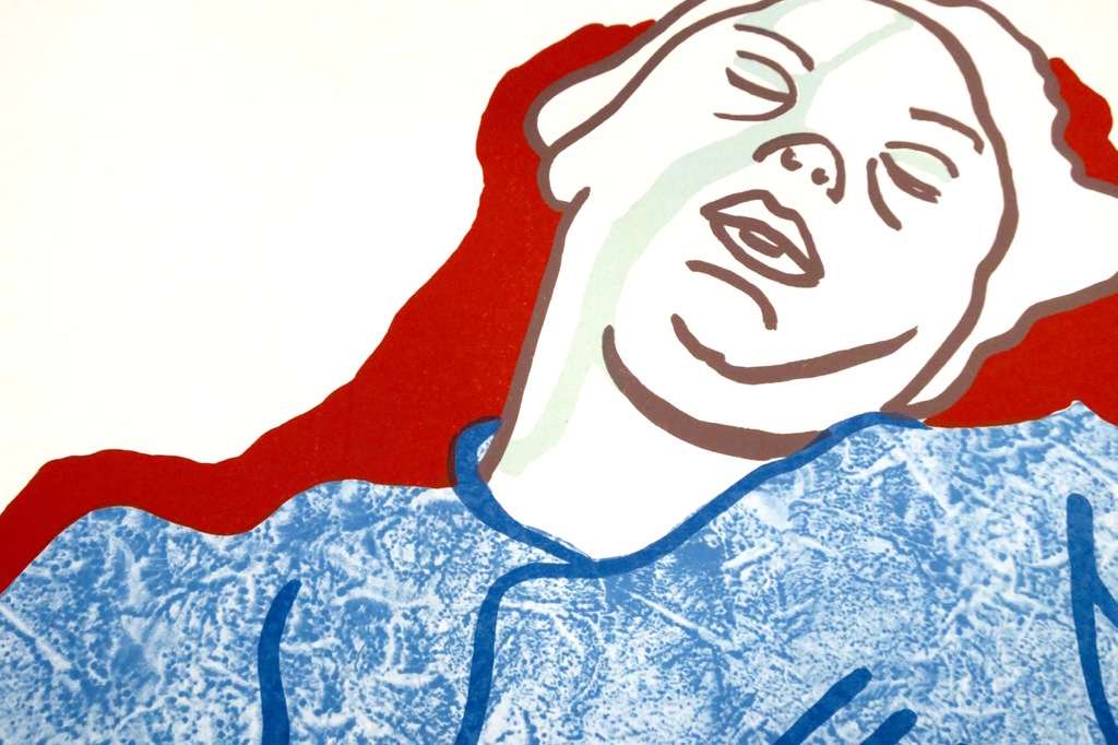 Ad Gerritsen: Zeefdruk, Slapende vrouw kopen? Bied vanaf 10!