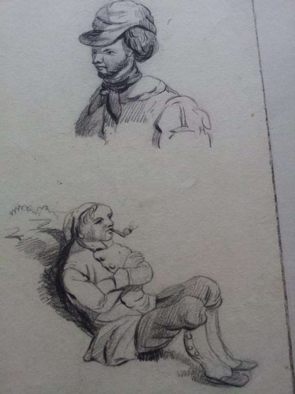 A.Kroese tekening 2 stuks diverse figuren kopen? Bied vanaf 50!