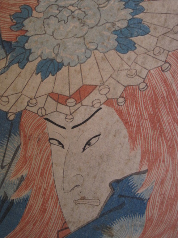 Meester Utagawa Kuniyoshi (1797-1861) Japan TOPhoutsnede "Ichikawa Danjuro VII" kopen? Bied vanaf 1!