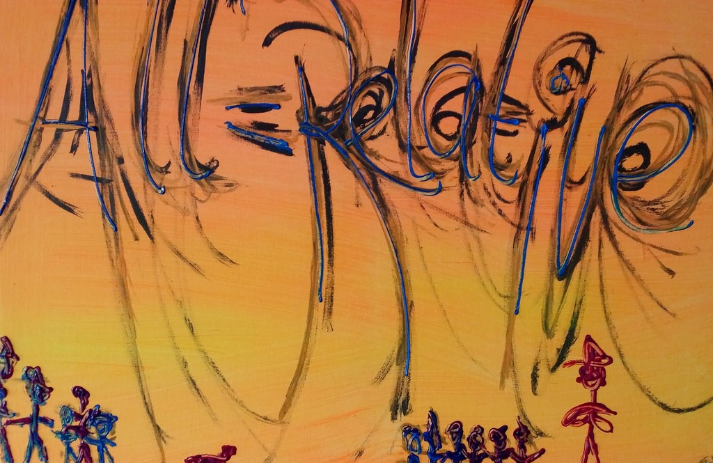 David Tak - acryl op linnen - All is Relative kopen? Bied vanaf 1!